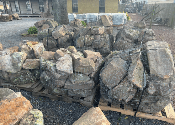 Mossy Boulders at the Grass & Rock Shoppe